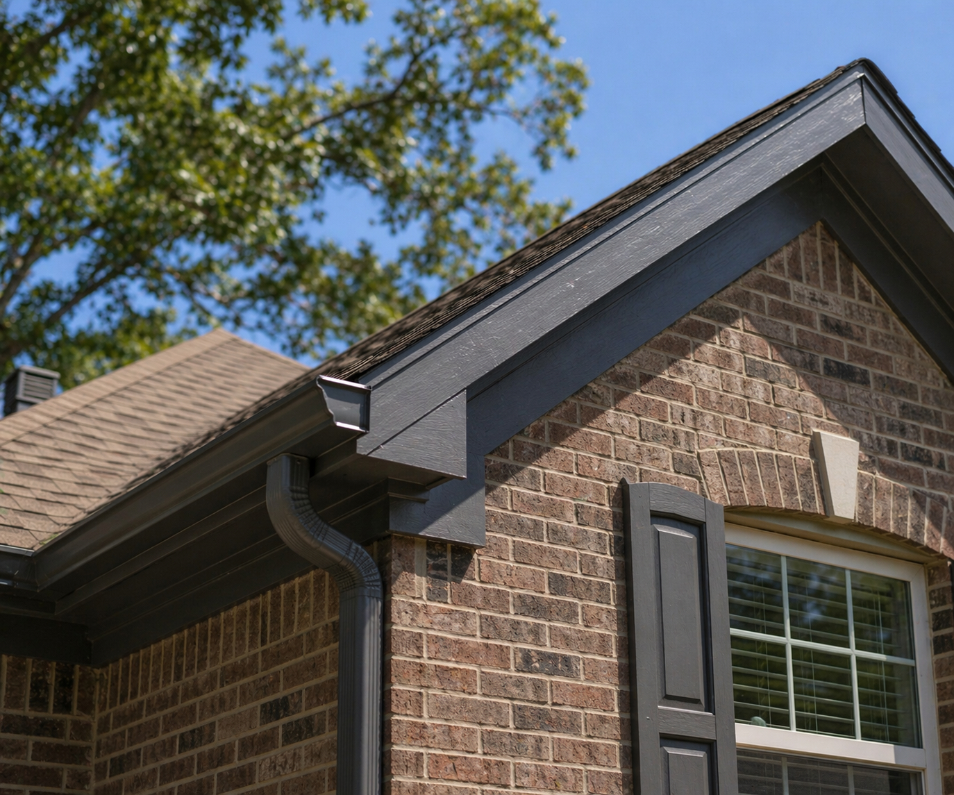 Exterior house trim painting